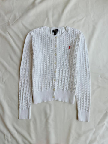 Weiße Strickbluse