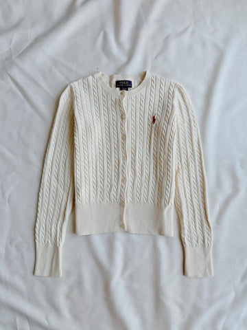 Cremeweiße Strickbluse