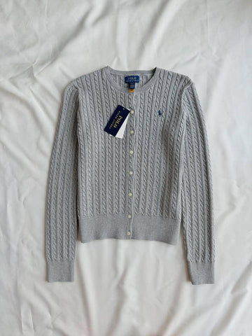 Graue Strickbluse
