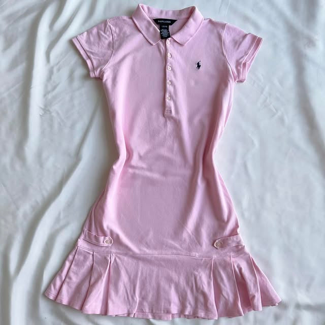 Pink short sleeve dress