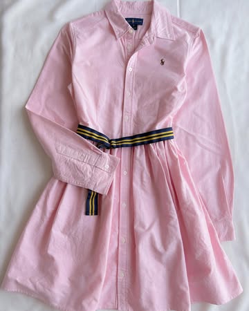 Pink long sleeve dress