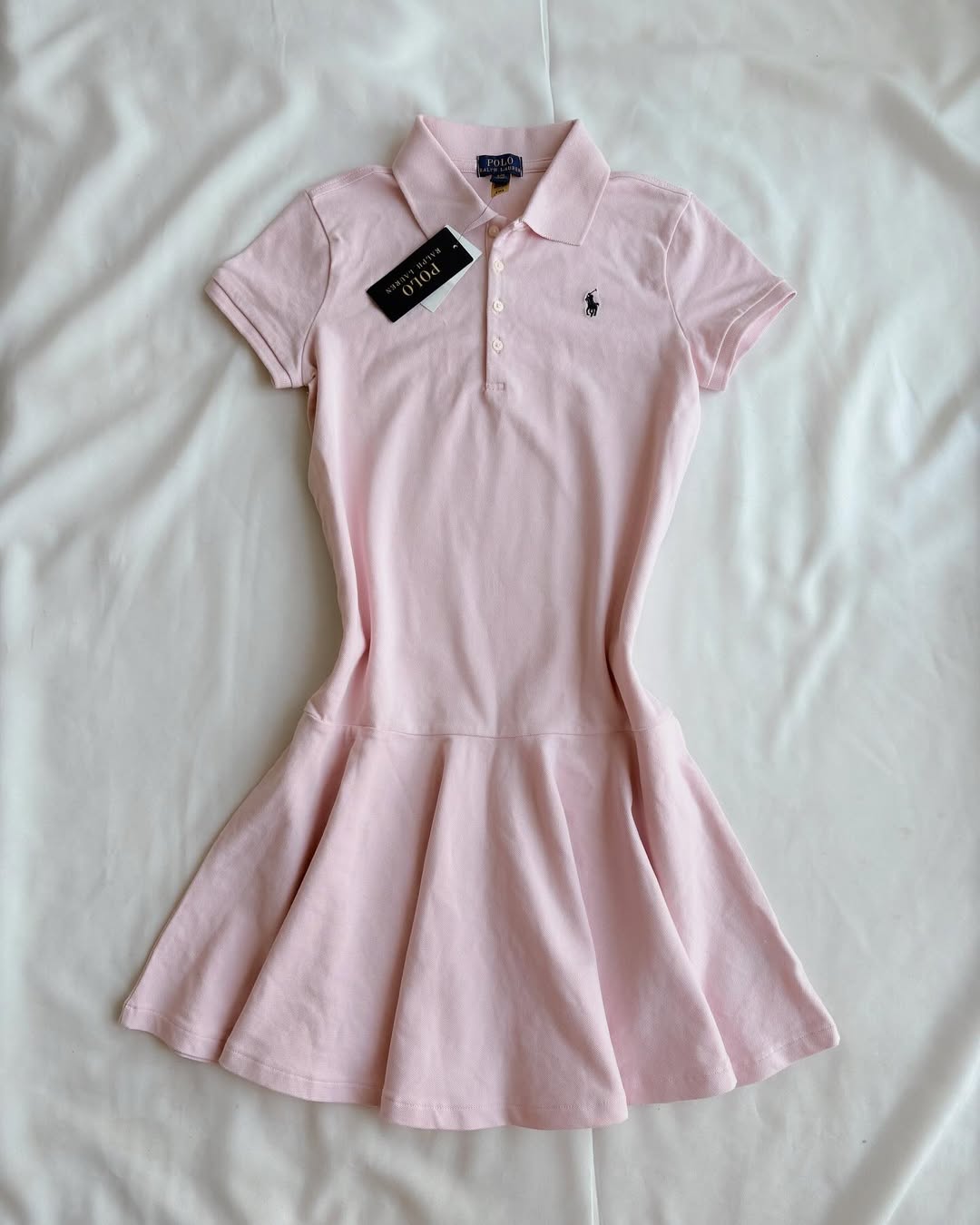 Pink short sleeve dress