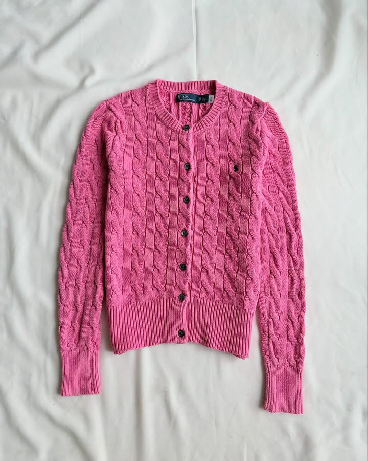 Rosa Strickbluse
