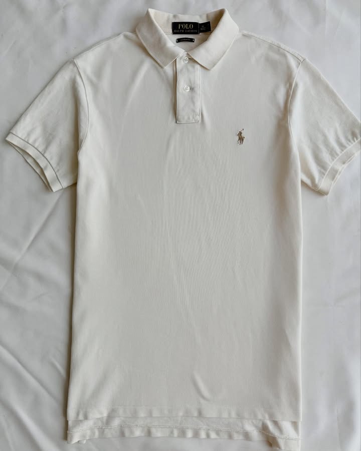 Polo blanc crème