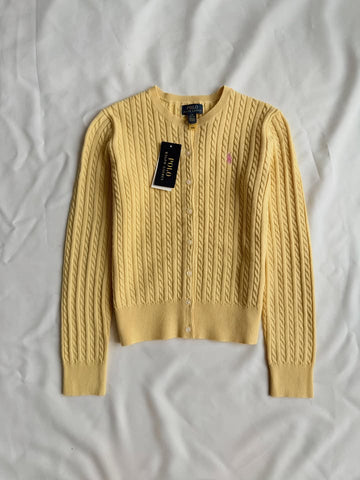 Gelbe Strickbluse