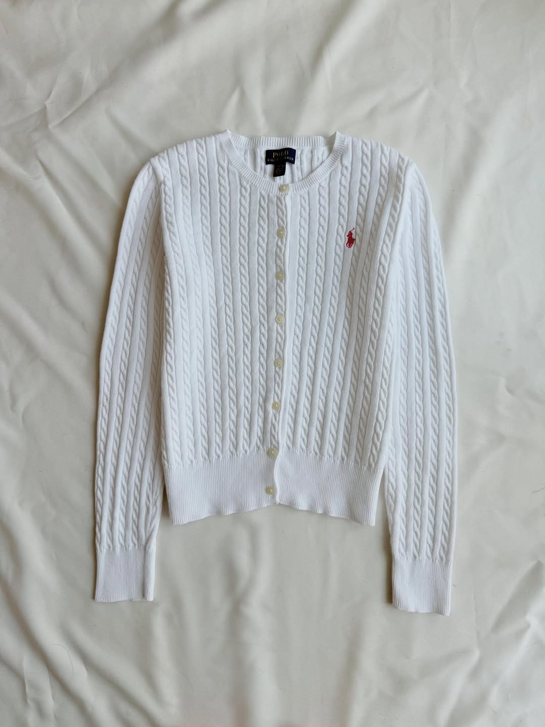 Weiße Strickbluse