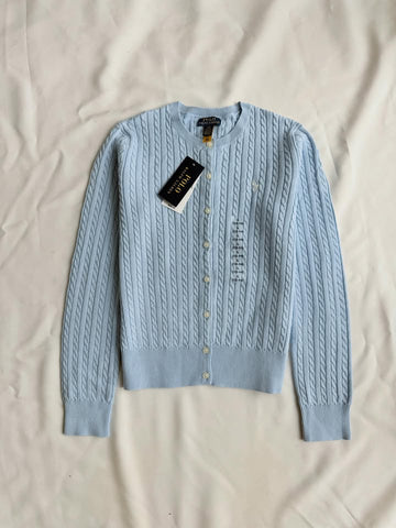 Chemisier en tricot bleu