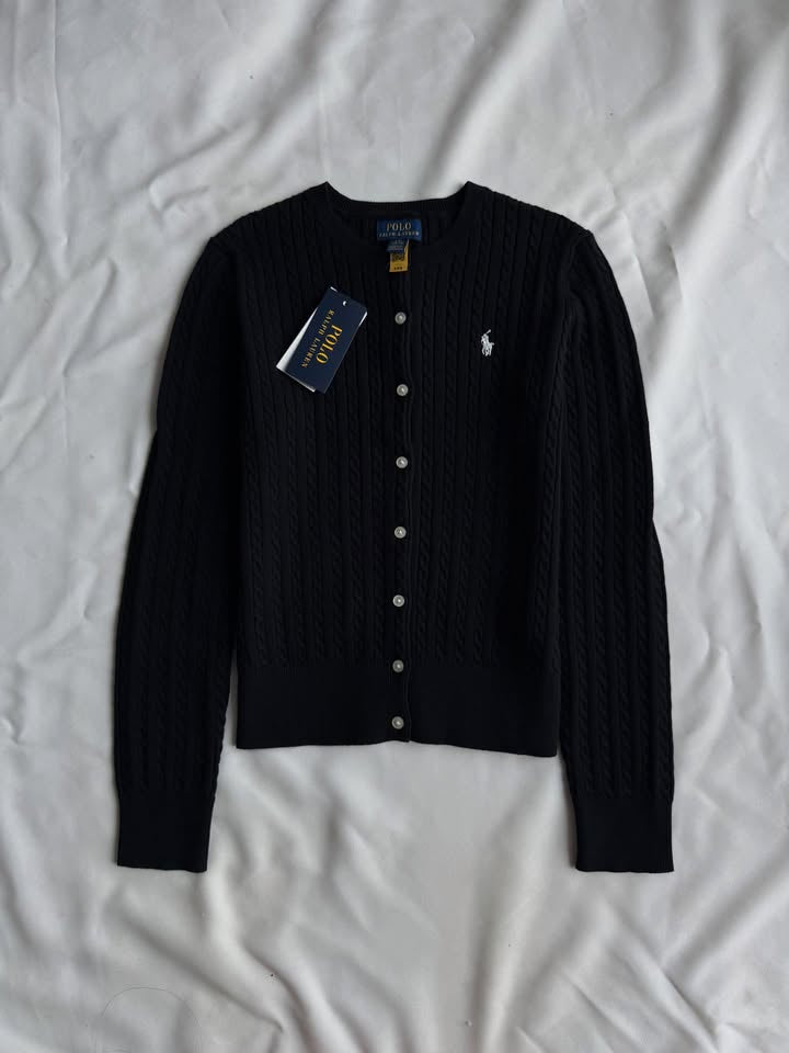 Black knit blouse